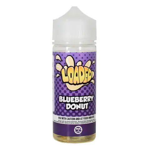 Loaded 100ml Shortfill E-Liquid by Ruthless Blueberry Donut On White Background