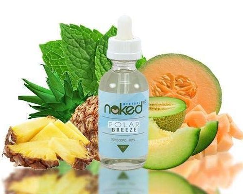 Naked 50ml Shortfill E-Liquids Polar Breeze On White Background