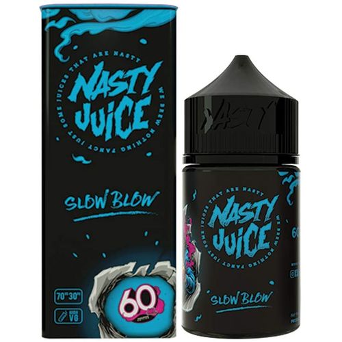 Nasty Juice 50ml Shortfill Juice Range Slow Blow On White Background