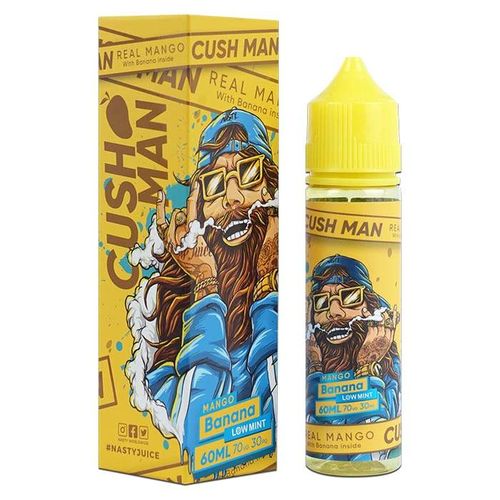 Nasty Juice Cushman Series 50ml Shortfill Cushman Banana Mango On White Background