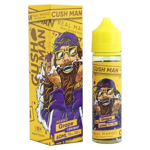 Nasty Juice Cushman Series 50ml Shortfill Cushman Grape Mango On White Background