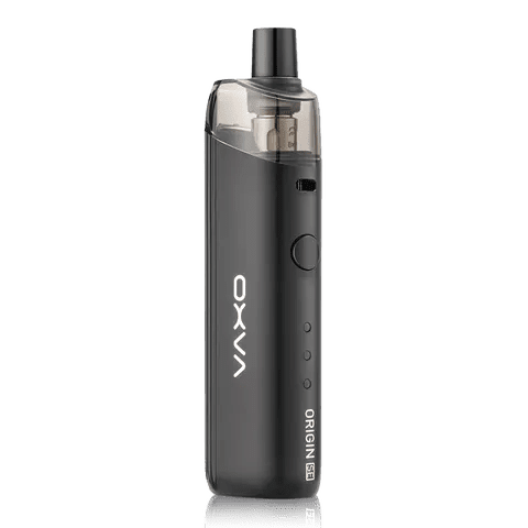 Oxva Origin SE Pod Kit Matte Black On White Background