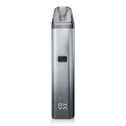 Oxva Xlim C Pod Kit Glossy Black Silver On White Background