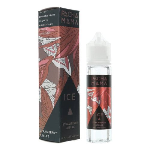 Pacha Mama Ice 50ml Shortfills Ice Strawberry Jubilee On White Background