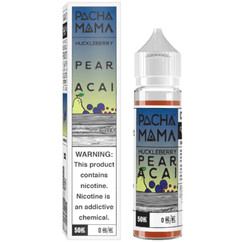 Pachamama By Charlies Chalk Dust 50ml Shortfill Juice Range (NEW FLAVOURS) Huckleberry, Pear and Acai On White Background