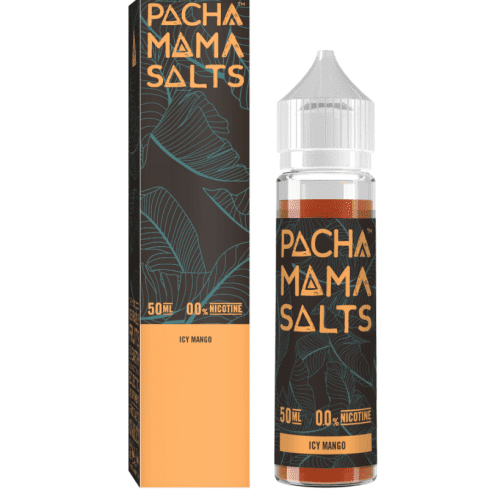 Pachamama By Charlies Chalk Dust 50ml Shortfill Juice Range (NEW FLAVOURS) Icy Mango On White Background