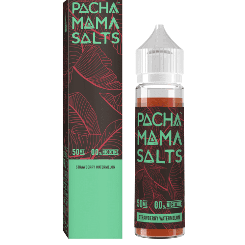 Pachamama By Charlies Chalk Dust 50ml Shortfill Juice Range (NEW FLAVOURS) Strawberry Watermelon On White Background