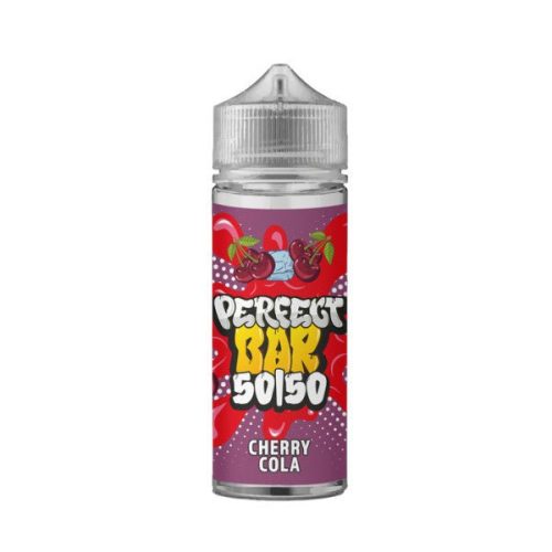 Perfect Bar 50/50 100ml Shortfill E-Liquid Cherry Cola On White Background