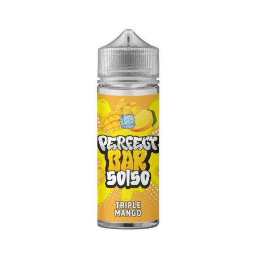 Perfect Bar 50/50 100ml Shortfill E-Liquid Triple Mango On White Background