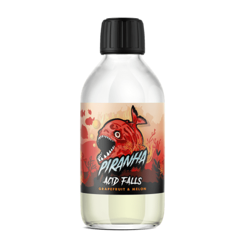 Piranha E-Liquids 200ml Shortfill Acid Falls On White Background