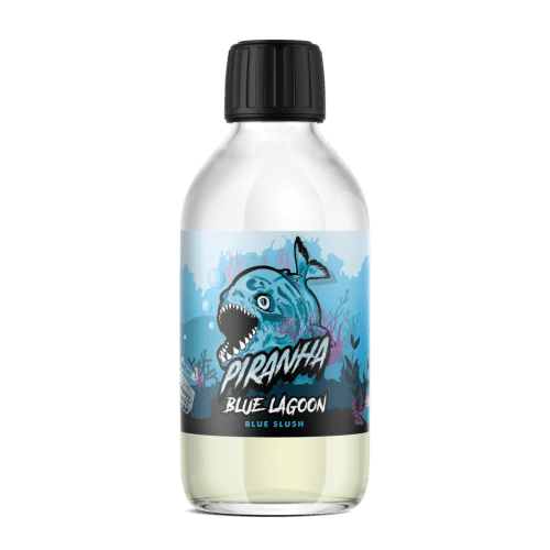 Piranha E-Liquids 200ml Shortfill Blue Lagoon On White Background