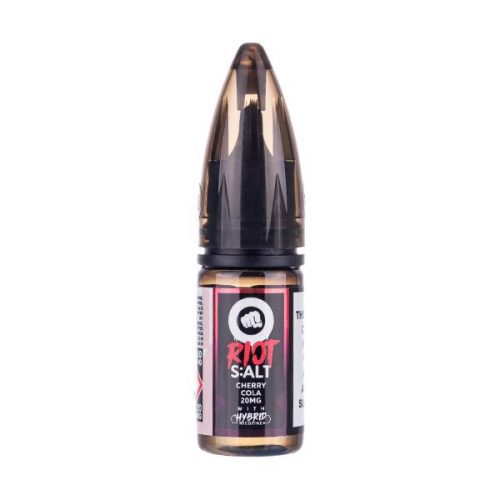 Riot Squad Nic Salt 10ml Cherry Cola / 5mg On White Background