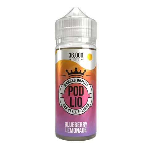 riot squad pod liq shortfill blueberry lemonade on white background