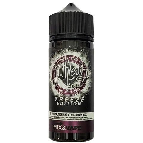 Ruthless Freeze 100ml Shortfill E-Liquids Cherry Bomb On White Background