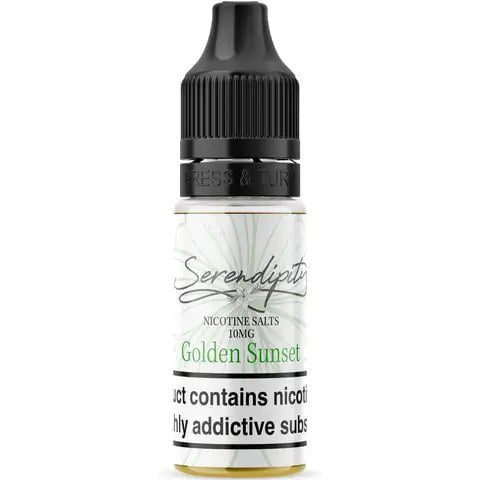 Serendipity by Wick Liquor 10ml Nic Salts E-Liquid Golden Sunset / 10mg On White Background