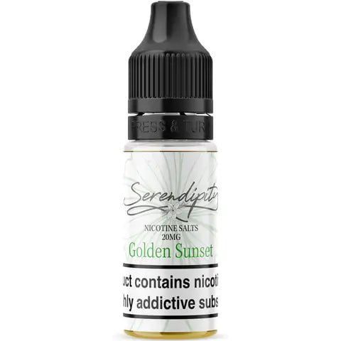 Serendipity by Wick Liquor 10ml Nic Salts E-Liquid Golden Sunset / 20mg On White Background