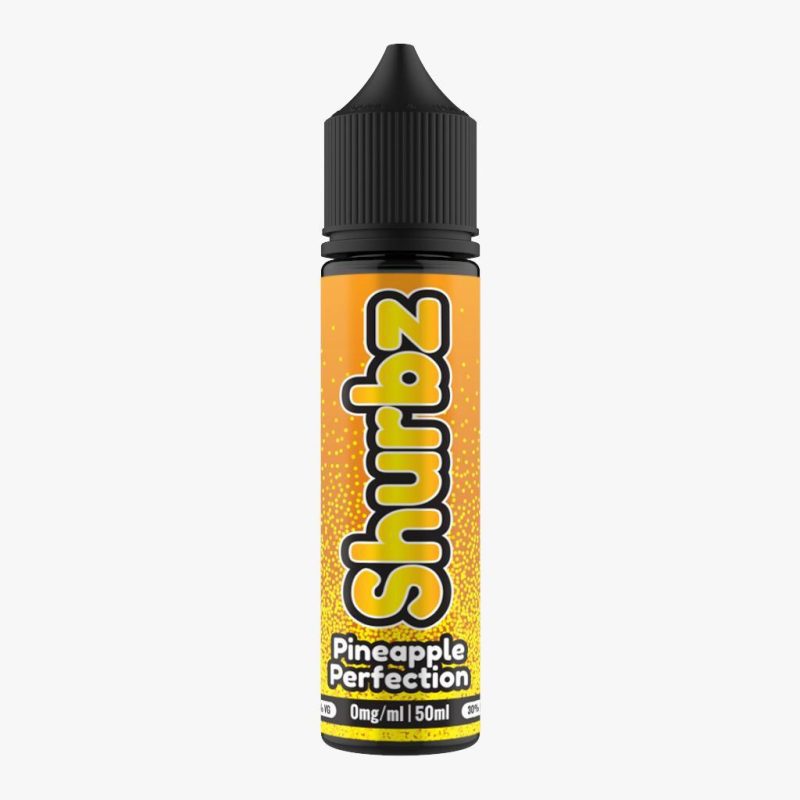 Shurbz 50ml Shortfill E-Liquid Pineapple Perfection On White Background