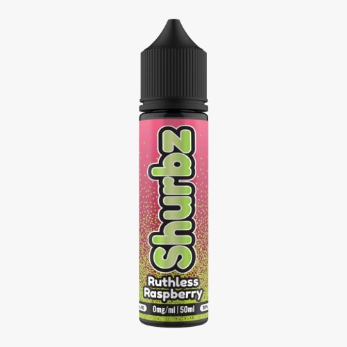 Shurbz 50ml Shortfill E-Liquid Ruthless Raspberry On White Background