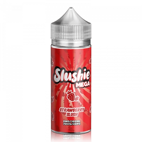 Slushie Mega 100ml Shortfill E-Liquids Strawberry Slush On White Background