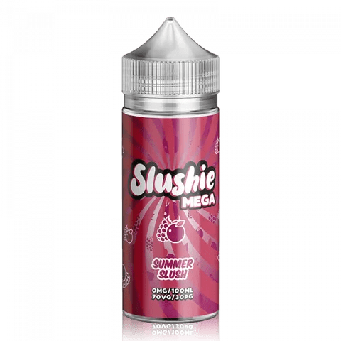 Slushie Mega 100ml Shortfill E-Liquids Summer Slush On White Background