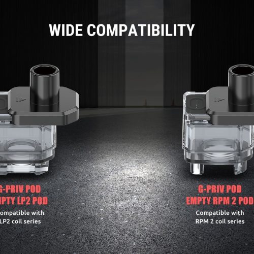 Smok G-Priv Pod/ empty LP2/2ml LP2 On White Background