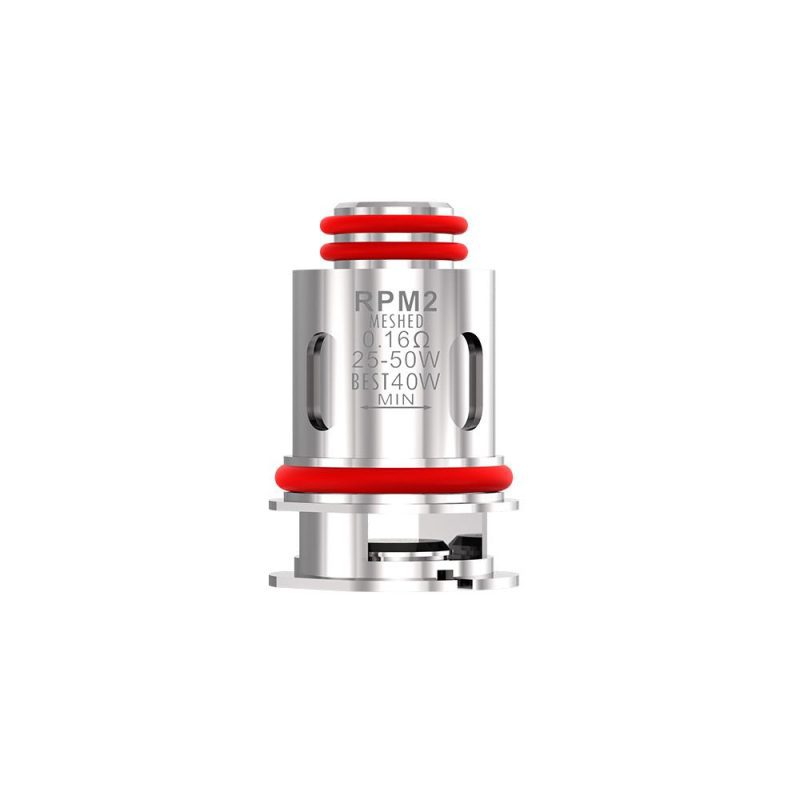 SMOK RPM 2 Replacement Coil 5pcs Mesh 0.16ohm On White Background