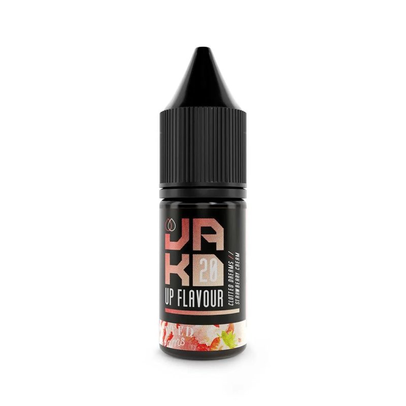 strawberry cream clotted dreams jakd 10ml nic salt on white background