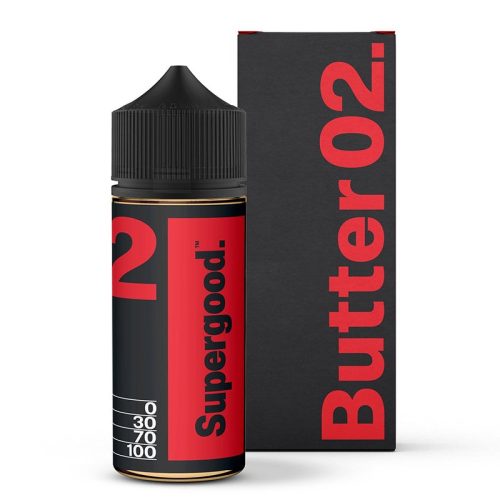 Supergood E-Liquids Butter 100ml Shortfills Butter 02 On White Background