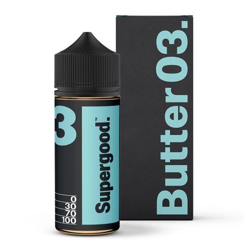 Supergood E-Liquids Butter 100ml Shortfills Butter 03 On White Background