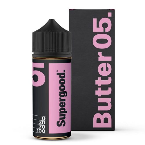 Supergood E-Liquids Butter 100ml Shortfills Butter 05 On White Background