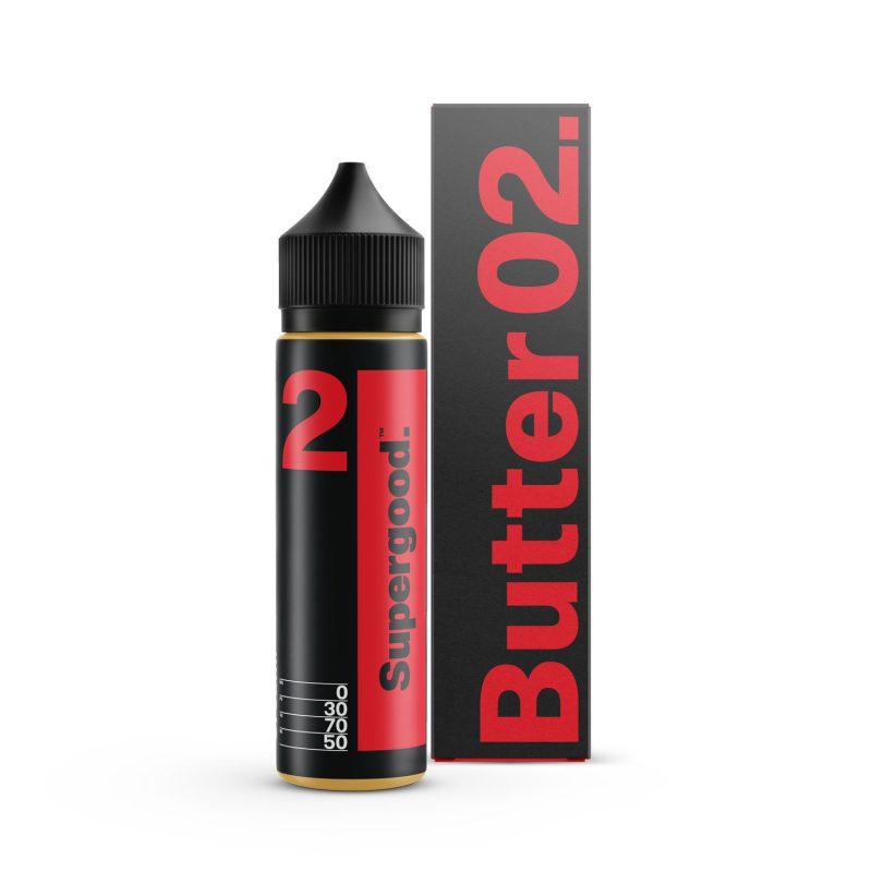 Supergood E-Liquids Butter 50ml Shortfills Butter 02 On White Background