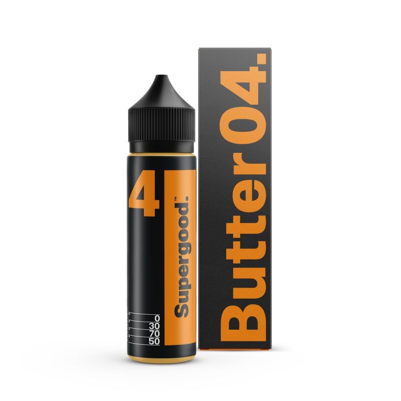 Supergood E-Liquids Butter 50ml Shortfills Butter 04 On White Background