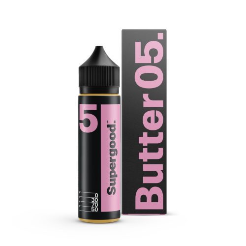 Supergood E-Liquids Butter 50ml Shortfills Butter 05 On White Background