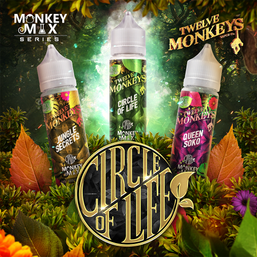 twelve monkeys e liquids circle of life 50ml shortfill 14506579296389