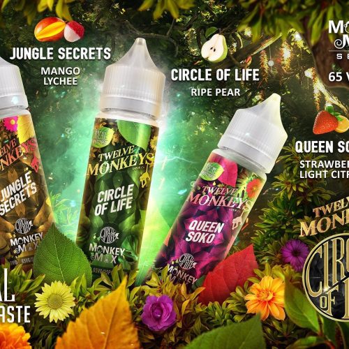 twelve monkeys e liquids circle of life 50ml shortfill 14506579427461