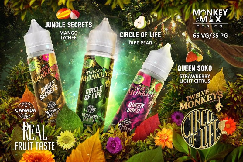 twelve monkeys e liquids circle of life 50ml shortfill 14506579427461