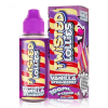 Twisted Lollies 100ml Shortfill E-Liquid Blackcurrant Vanilla Strawberry On White Background