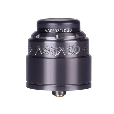 vaperz cloud asgard v2 rda gunmetal on white background