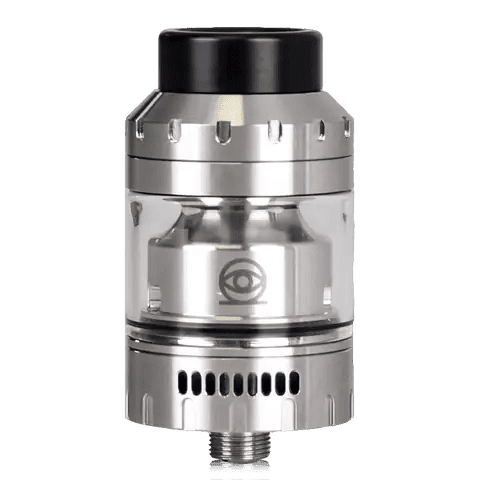 Vaperz Cloud Osiris RTA Brushed Steel / 25mm On White Background