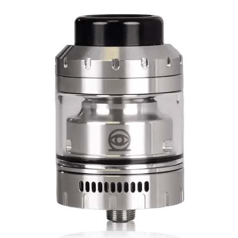 Vaperz Cloud Osiris RTA Brushed Steel / 30mm On White Background