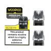 voopoo argus e40 pods 0.3 on white background