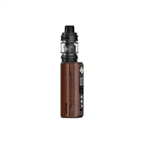 Voopoo Drag M100S Vape Kit Antique Brass & Paduk On White Background