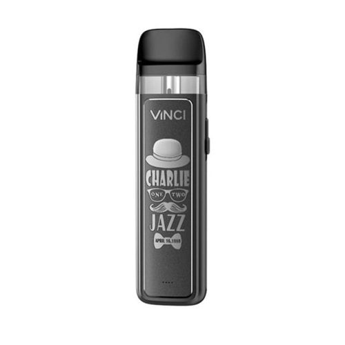 VooPoo Vinci Pod Royal Edition Kit Silver Jazz On White Background