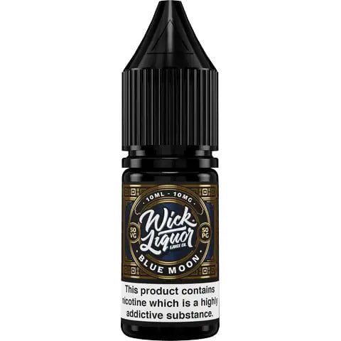 Wick Liquor 10ml Nic Salts Blue Moon / 10mg On White Background