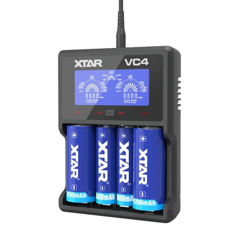 xtar vc4 ni mh li ion battery charger 6969108889646