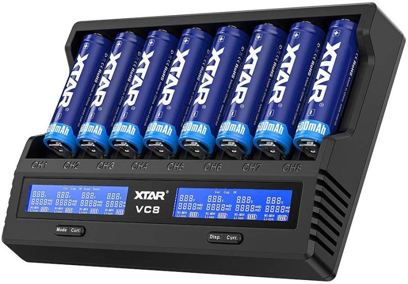 xtar vc8 3a fast battery charger 13528391712901