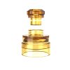 Yachtvape Claymore RDA Cap with Drip Tip Amber On White Background